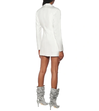 Shop Rotate Birger Christensen Fonda Double-breasted Minidress In White