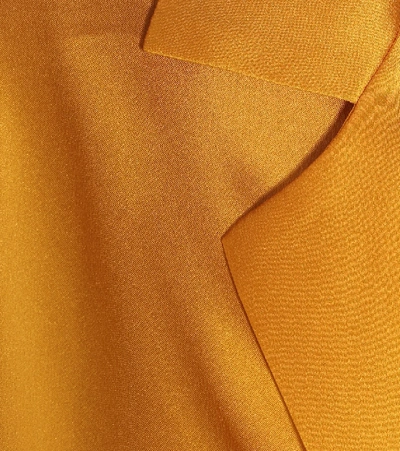 Shop Asceno Prague Silk Shirt In Yellow