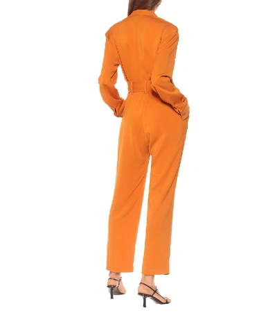 Shop Asceno Antwerp Straight-leg Jumpsuit In Orange