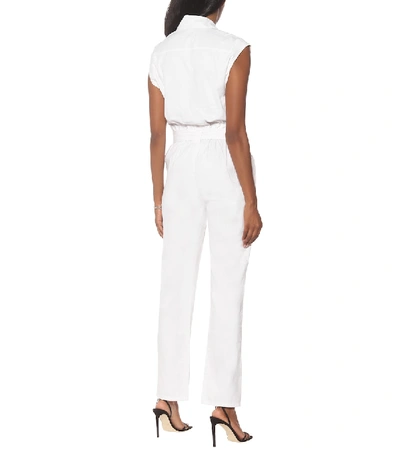 Shop Rta Cynthia Cotton Jumpsuit In White