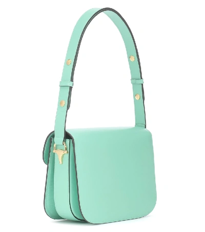 Shop Gucci Horsebit 1955 Small Shoulder Bag In Green