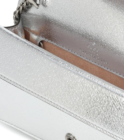Shop Gucci Dionysus Super Mini Crossbody Bag In Silver