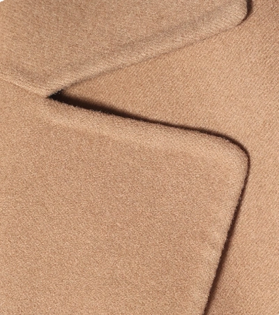 Shop Jil Sander Double-breasted Cashmere Coat In Brown