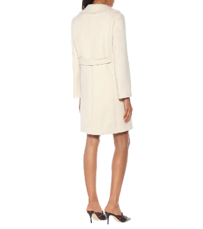 Shop Gucci Wool Coat In White