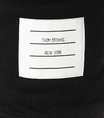 Shop Thom Browne Cotton Jersey Trackpants In Black