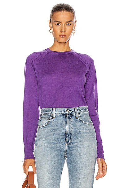 Shop Acne Studios Katerina Sweater In Electric Purple