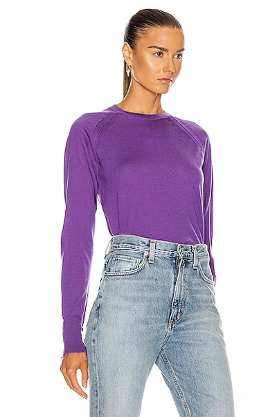 Shop Acne Studios Katerina Sweater In Electric Purple