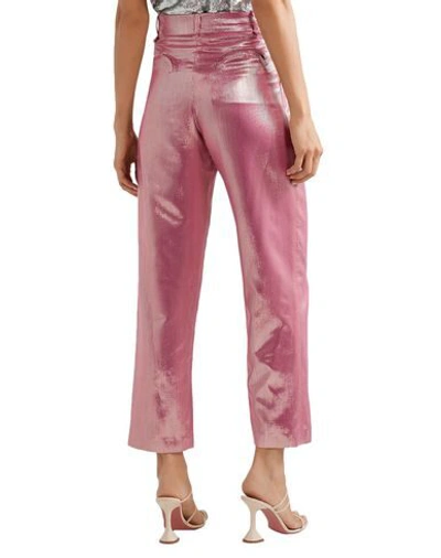 Shop Blazé Milano Woman Pants Fuchsia Size 3 Silk, Wool, Merino Wool In Pink
