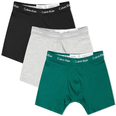 Calvin Klein Underwear 3 Pack Boxer Shorts Green In N/a | ModeSens