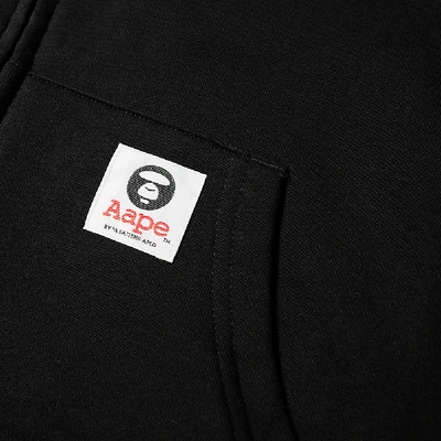 Shop Aape By A Bathing Ape Aape Ape Face Reversible Zip Hoody In Black