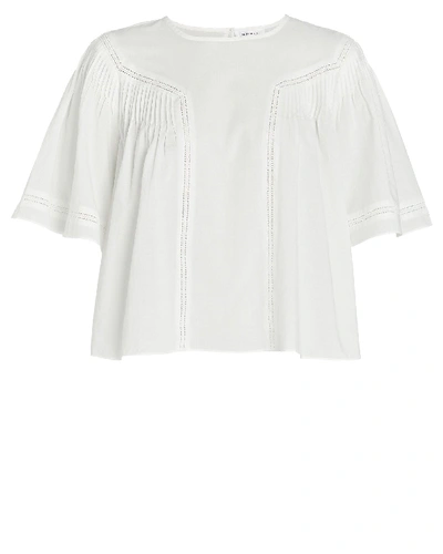 Shop Anine Bing Eloise Oversized Cotton T-shirt In White