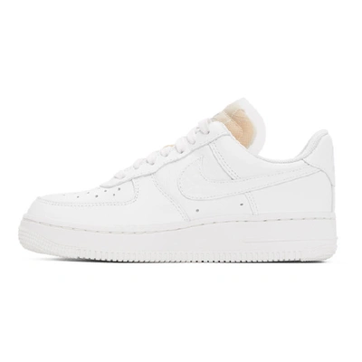 Shop Nike White Bling Air Force 1 07 Lx Sneakers In 100 White/w