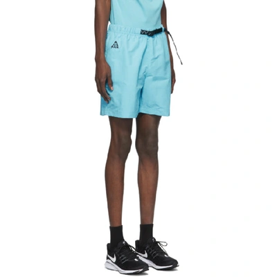 Shop Nike Blue Woven Shorts In 450 Blue Ga