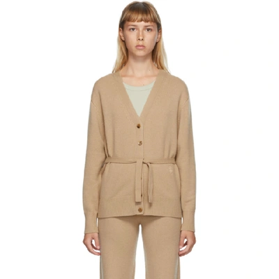 Shop Chloé Chloe Beige Cashmere Cardigan In 20o Dune