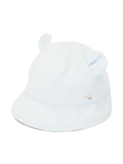 Shop Familiar Teddy Bear Bonnet Hat In Blue