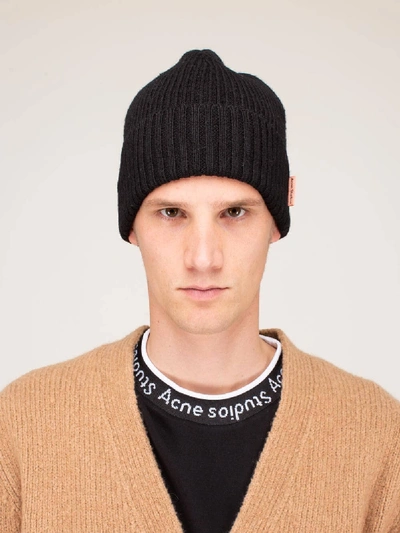 Shop Acne Studios Kariz Beanie Black