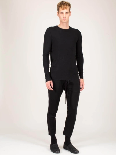 Shop Thom Krom Mens Sweat Shirt Worked Black