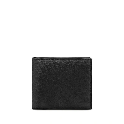 Shop Smythson 4 Card Slot Wallet With Coin Case In Ludlow In Black