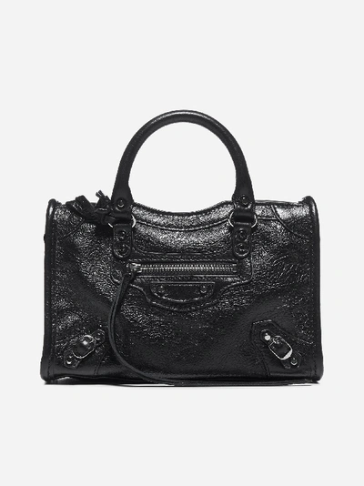 Shop Balenciaga Classic Nano City Leather Bag