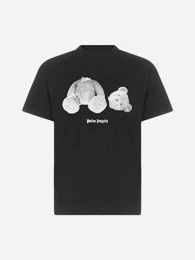 Shop Palm Angels T-shirt Ice Bear In Cotone