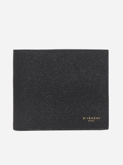 Shop Givenchy Logo Leather Bifold Wallet