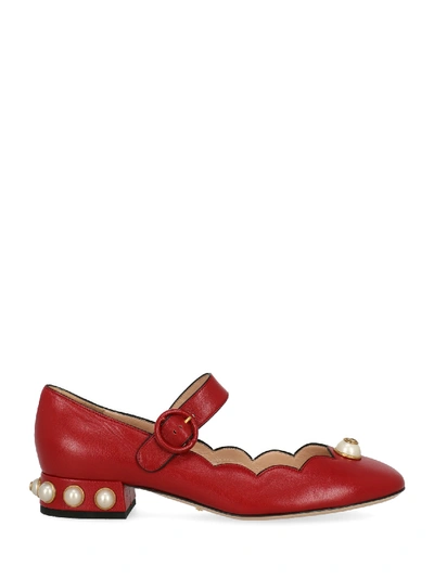 Pre-owned Gucci Shoe In Red, White
