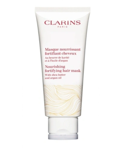 Shop Clarins Nourishing Fortifying Hair Mask With Shea Butter And Argan Oil