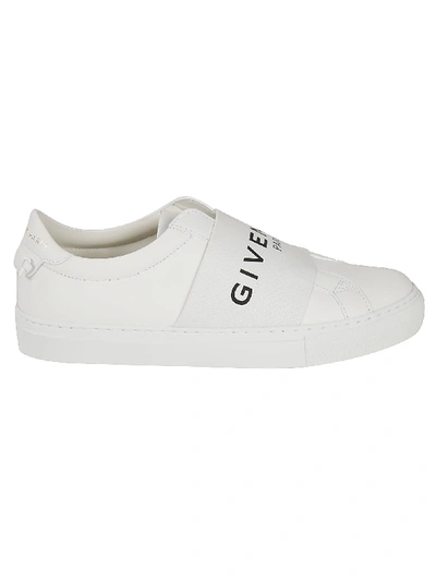 Shop Givenchy Logo Print Low-top Sneakers In White