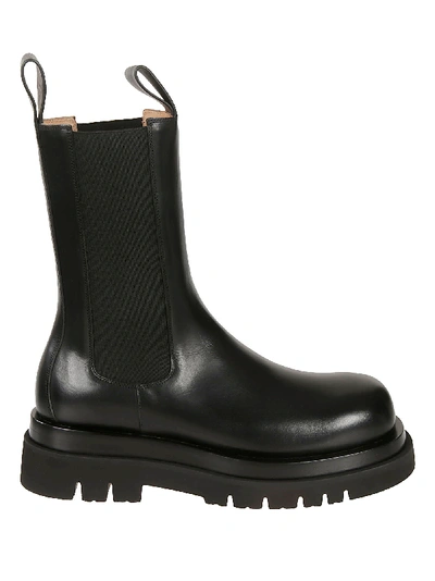 Shop Bottega Veneta Slip-on High Boots In Black