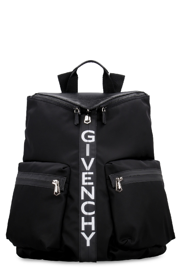 Givenchy Leather Details Spectre Nylon Backpack In Black | ModeSens