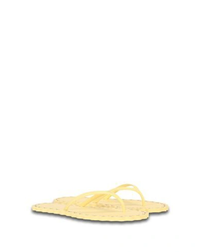 Shop Carlotha Ray Toe Strap Sandals In Light Yellow