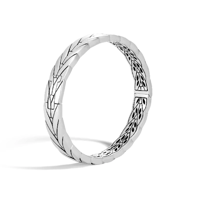 John Hardy Modern Chain 8mm Hinged Bangle In Sterling Silver