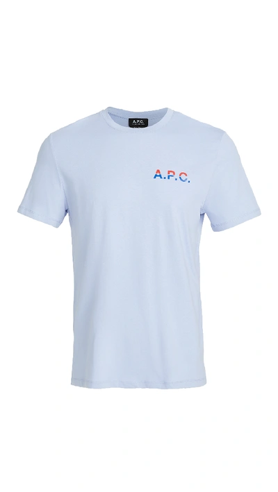 Shop A.p.c. David T-shirt In Blue