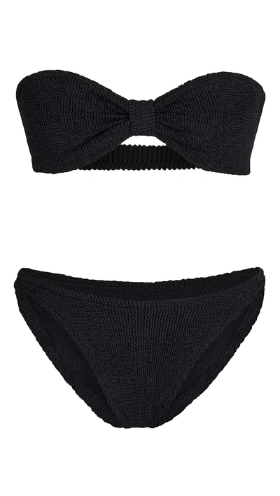 Shop Hunza G Jean Bikini Set Black