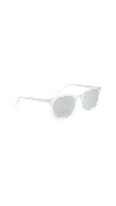 Shop Illesteva Eldridge Sunglasses In Champagne/silver