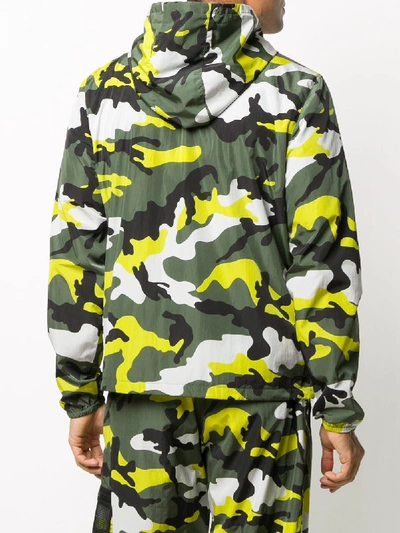 Shop Valentino Windbreaker Jacket In Camouflage