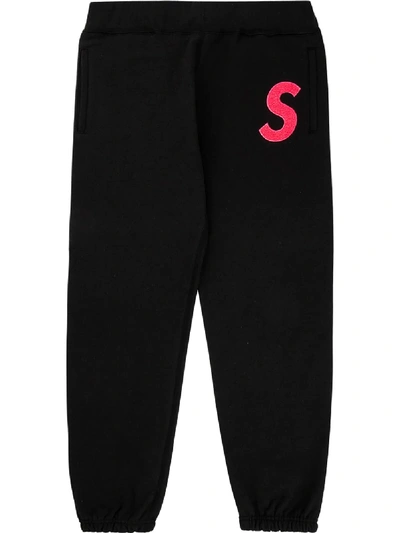S Logo Track Pants In Black