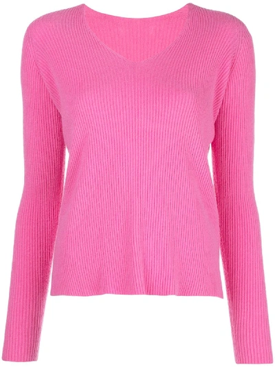 Shop Apparis Penelope Ribbed Knit Jumper In Pink