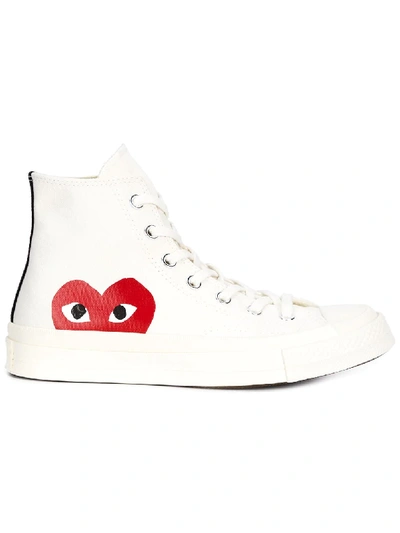 Shop Comme Des Garçons Play X Converse High-top Trainers In White