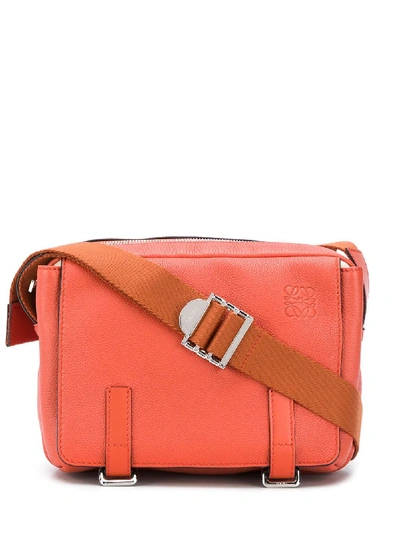 Shop Loewe Xs Military Messenger Bag In Orange