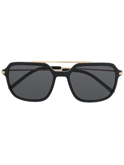 Shop Dolce & Gabbana Square-frame Sunglasses In Black