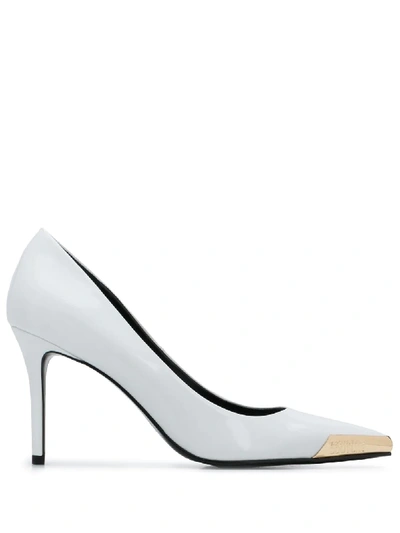Shop Versace Jeans Couture Toe-tipped Pumps In White