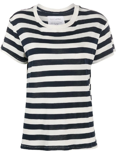 Nili Lotan Brady Striped T-shirt In Neutrals