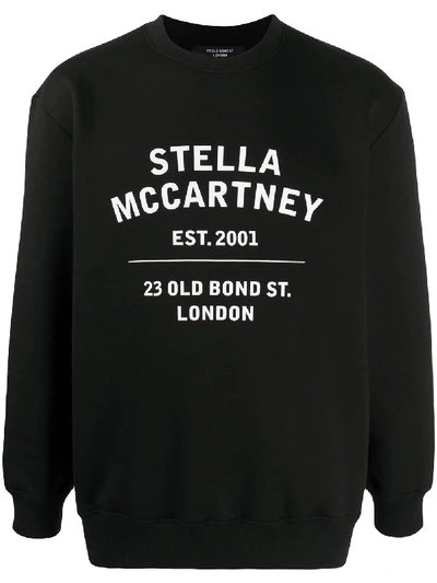 Shop Stella Mccartney Logo-print Sweatshirt In Black