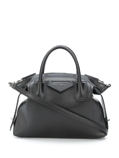 Shop Givenchy Small Antigona Tote Bag In Black