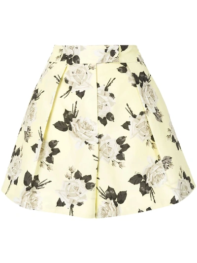 Shop Erdem Floral-print Tailored Shorts In Multicolour