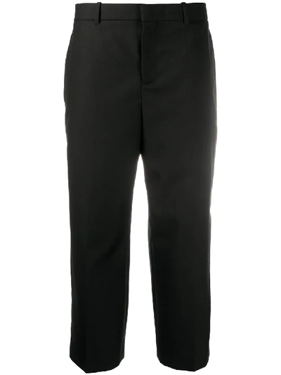 Shop Givenchy Cropped Tailored Trousers In Black