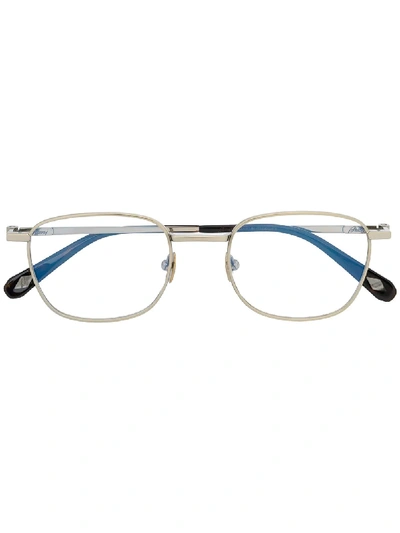 Shop Brioni Br0045o Square-frame Glasses In Silver