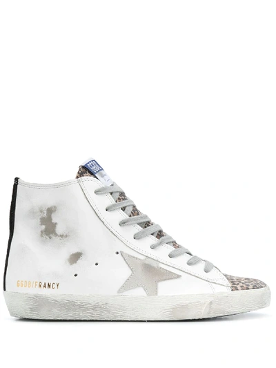 Shop Golden Goose Francy High-top Sneakers In White