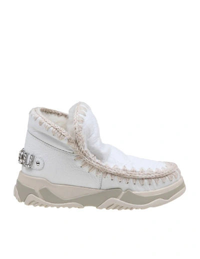 Shop Mou Sneakers Eskimo Trainer In White Leather